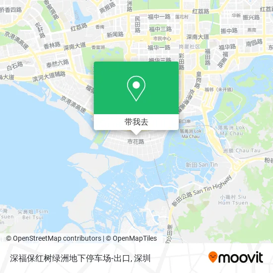 深福保红树绿洲地下停车场-出口地图