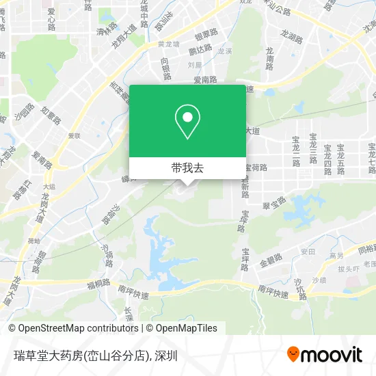 瑞草堂大药房(峦山谷分店)地图