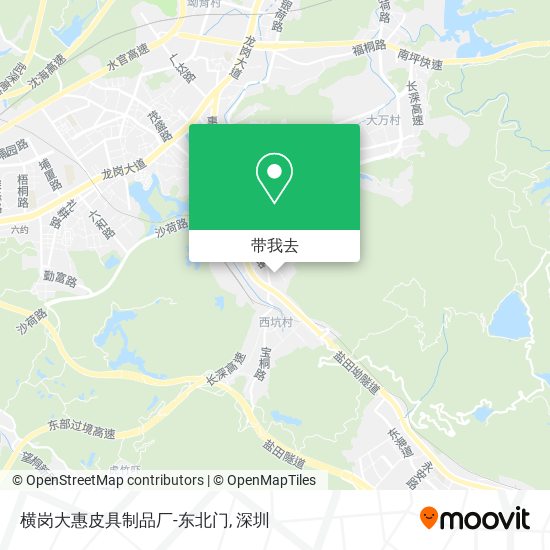 横岗大惠皮具制品厂-东北门地图