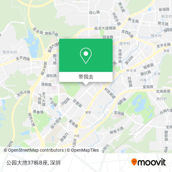 公园大扡37栋B座地图