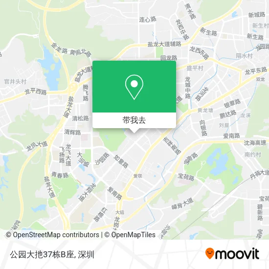 公园大扡37栋B座地图