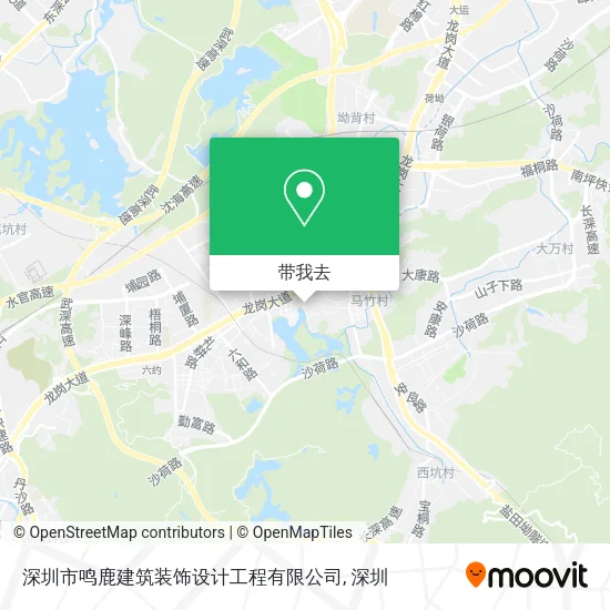 深圳市鸣鹿建筑装饰设计工程有限公司地图