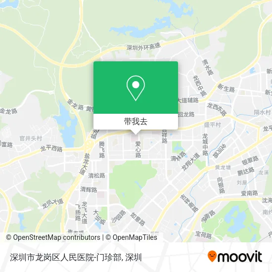 深圳市龙岗区人民医院-门珍部地图