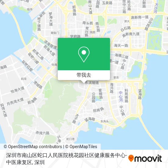 深圳市南山区蛇口人民医院桃花园社区健康服务中心-中医康复区地图