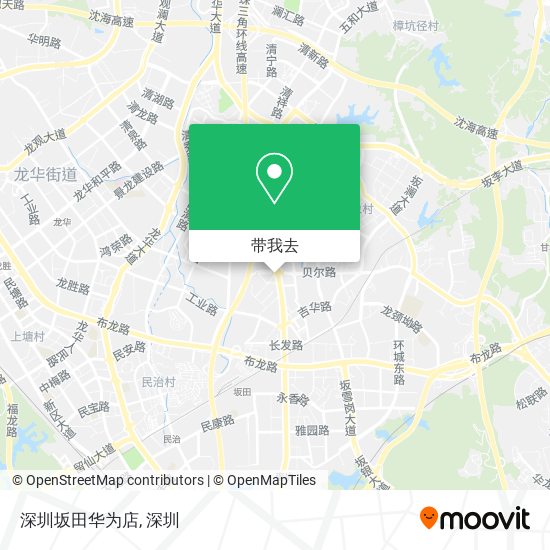 深圳坂田华为店地图