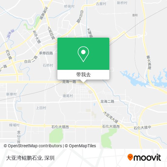 大亚湾鲲鹏石业地图