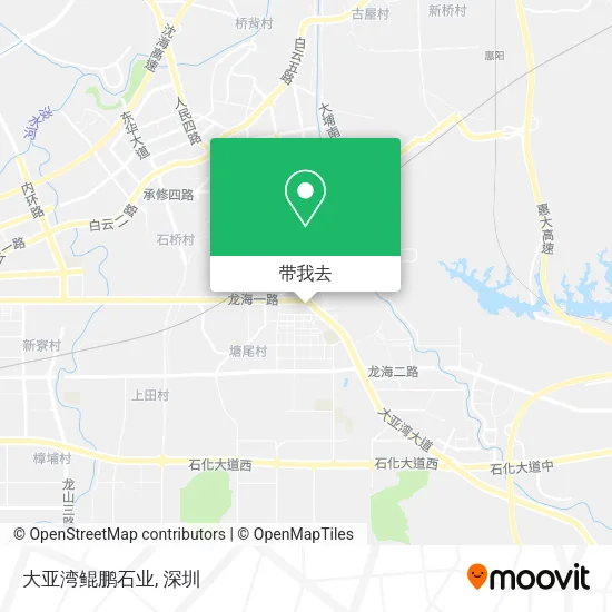 大亚湾鲲鹏石业地图