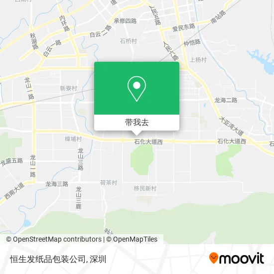 恒生发纸品包装公司地图