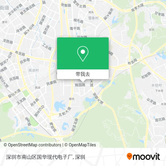 深圳市南山区国华现代电子厂地图