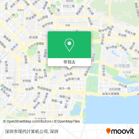 深圳市现代计算机公司地图