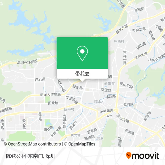 陈铉公祠-东南门地图