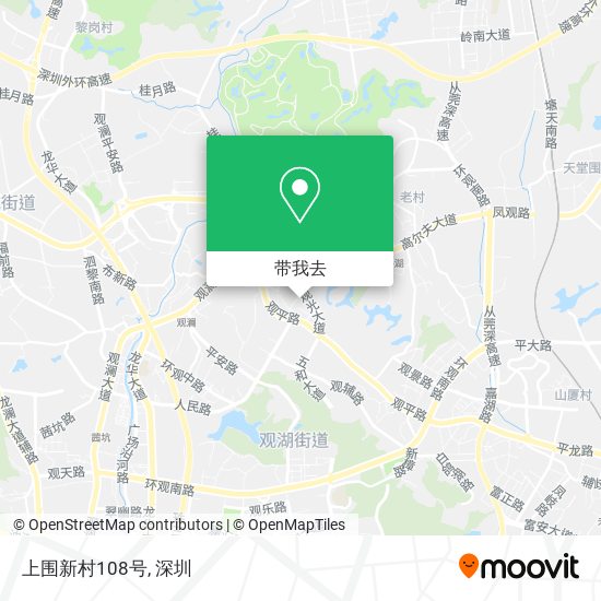 上围新村108号地图