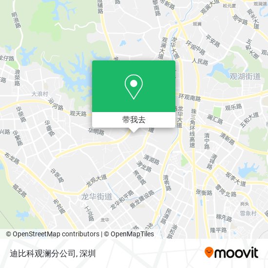 迪比科观澜分公司地图