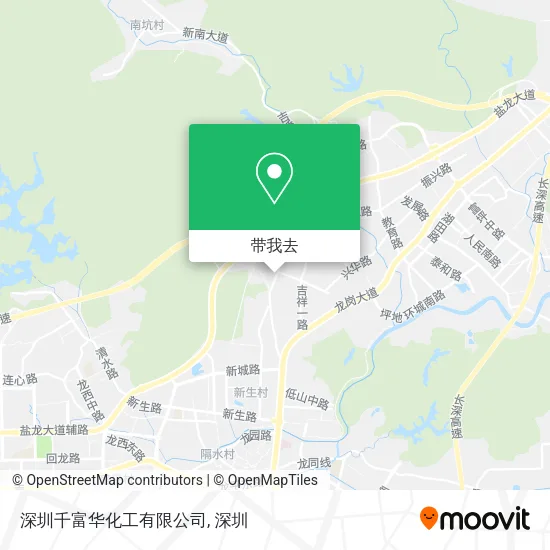 深圳千富华化工有限公司地图