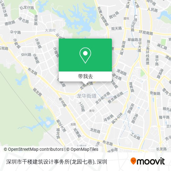 深圳市千楼建筑设计事务所(龙园七巷)地图