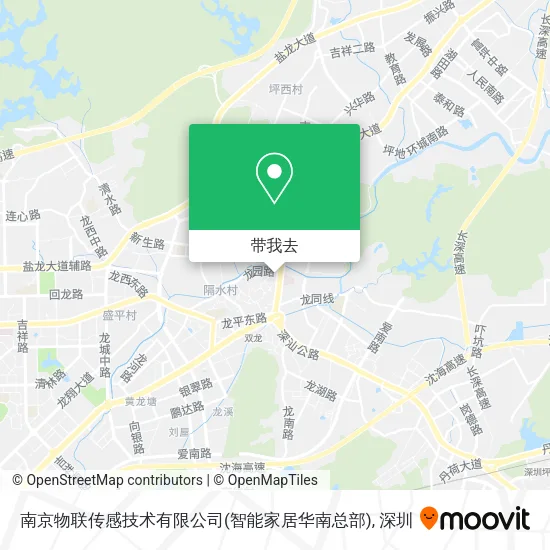 南京物联传感技术有限公司(智能家居华南总部)地图