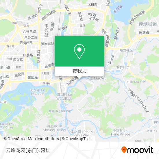 云峰花园(东门)地图