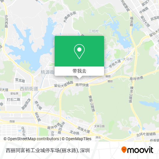西丽同富裕工业城停车场(丽水路)地图