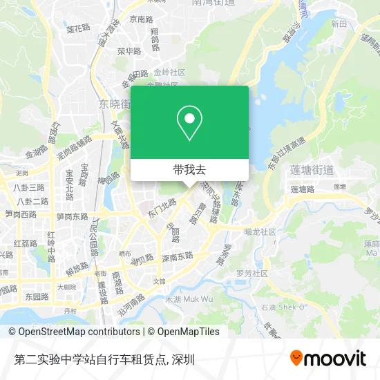 第二实验中学站自行车租赁点地图