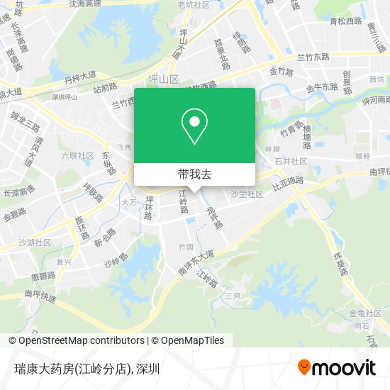 瑞康大药房(江岭分店)地图