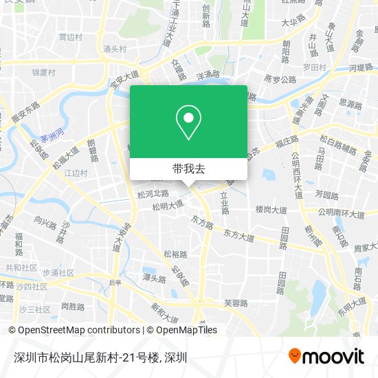 深圳市松岗山尾新村-21号楼地图