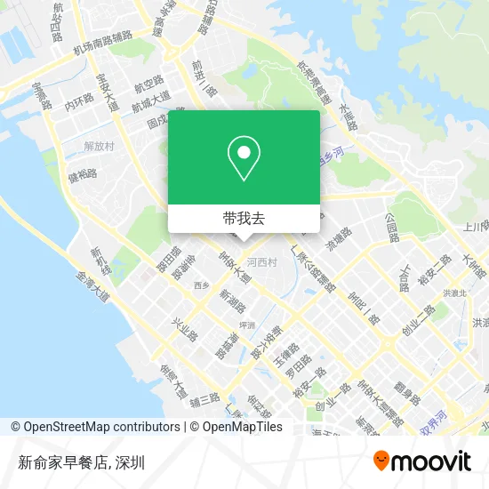 新俞家早餐店地图