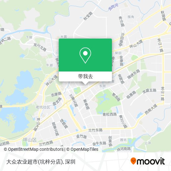 大众农业超市(坑梓分店)地图