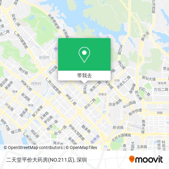 二天堂平价大药房(NO.211店)地图