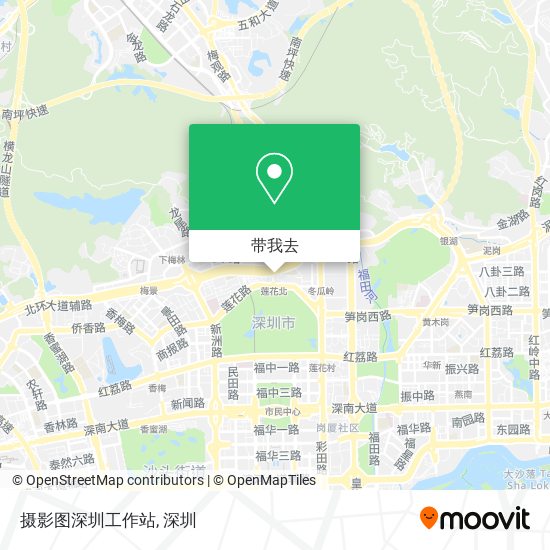 摄影图深圳工作站地图