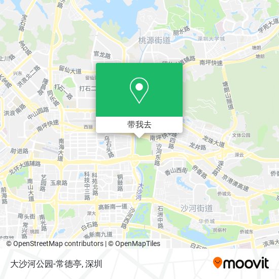 大沙河公园-常德亭地图