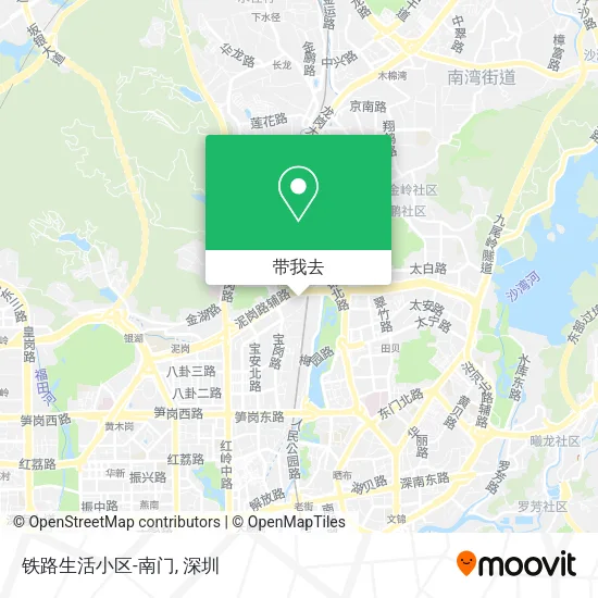铁路生活小区-南门地图
