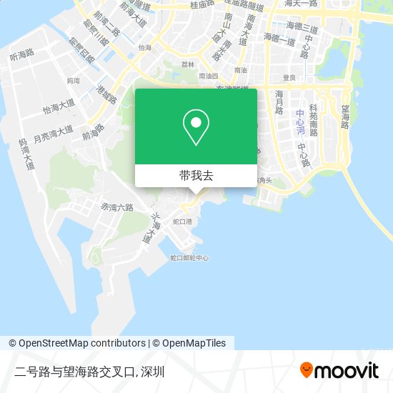 二号路与望海路交叉口地图