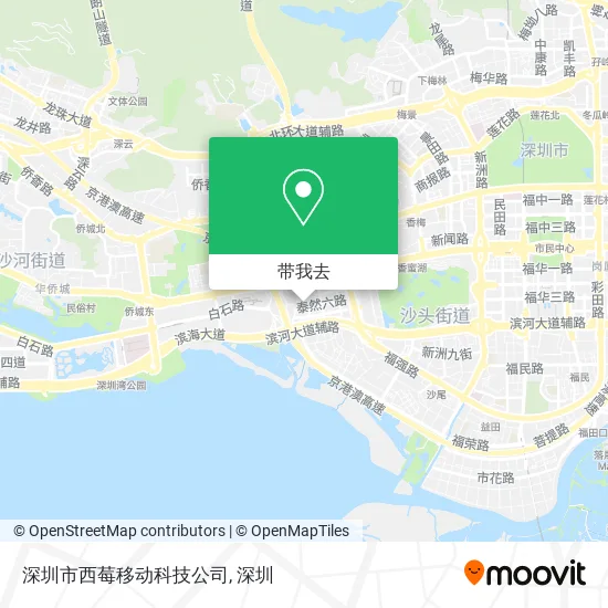 深圳市西莓移动科技公司地图