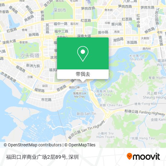 福田口岸商业广场2层89号地图