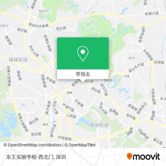 东王实验学校-西北门地图