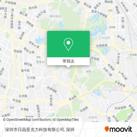 深圳市日晶亚克力科技有限公司地图