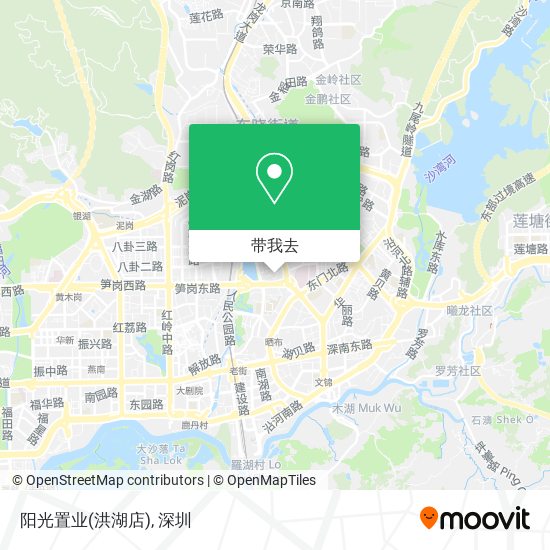 阳光置业(洪湖店)地图