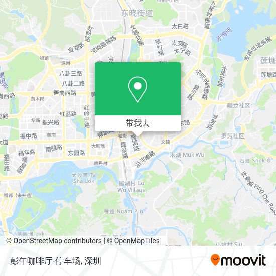 彭年咖啡厅-停车场地图
