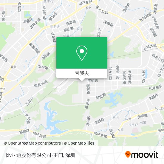 比亚迪股份有限公司-主门地图