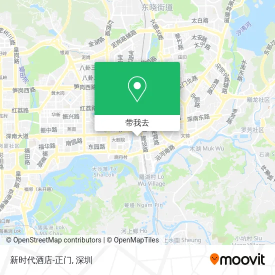 新时代酒店-正门地图