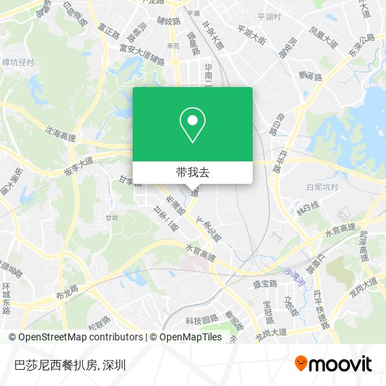 巴莎尼西餐扒房地图