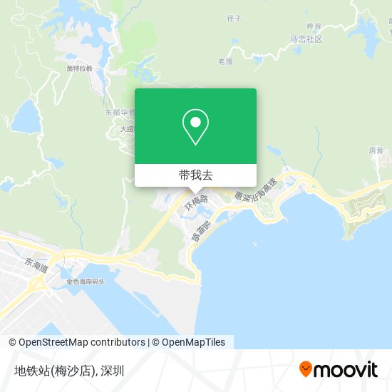 地铁站(梅沙店)地图