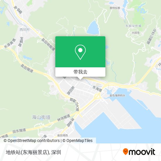 地铁站(东海丽景店)地图