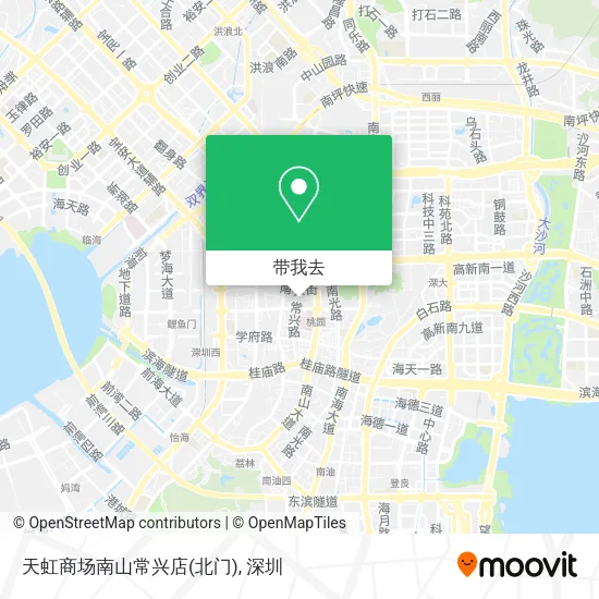 天虹商场南山常兴店(北门)地图