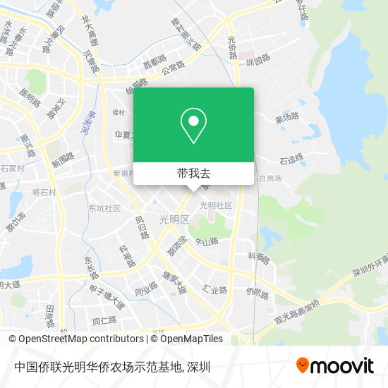 中国侨联光明华侨农场示范基地地图