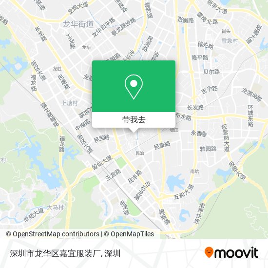 深圳市龙华区嘉宜服装厂地图