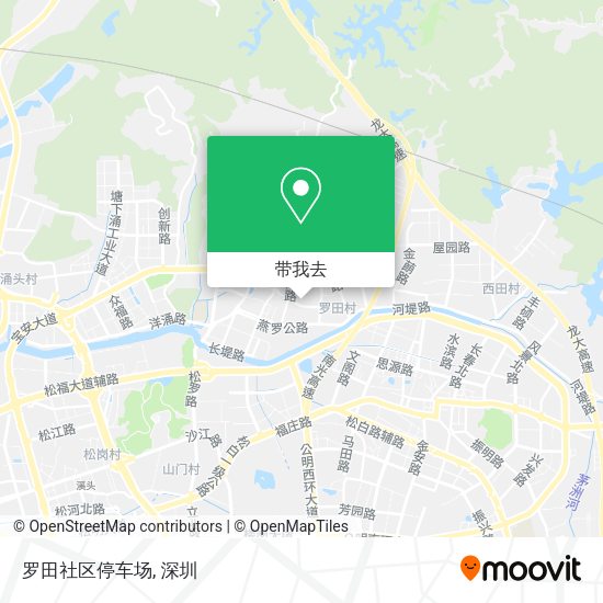 罗田社区停车场地图