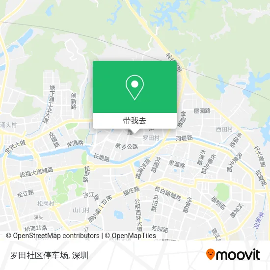 罗田社区停车场地图