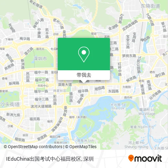 IEduChina出国考试中心福田校区地图