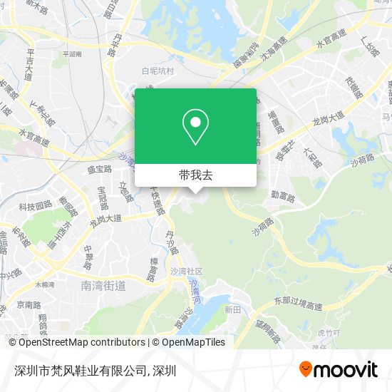 深圳市梵风鞋业有限公司地图
